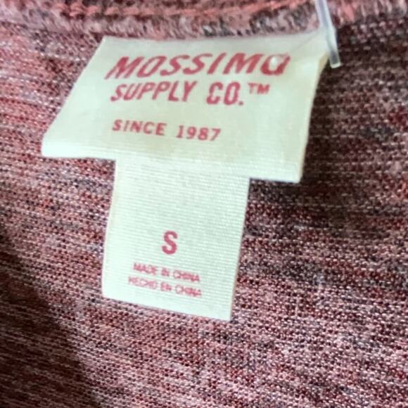 Mossimo Faux Wrap Mini Dress Womens Small 3/4 Sleeves Deep V-Neck Stretch Flowy - Picture 6 of 7